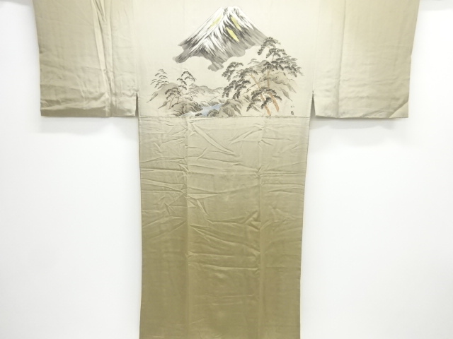 富士に松模様男物長襦袢（キングサイズ）